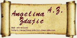 Angelina Zdujić vizit kartica